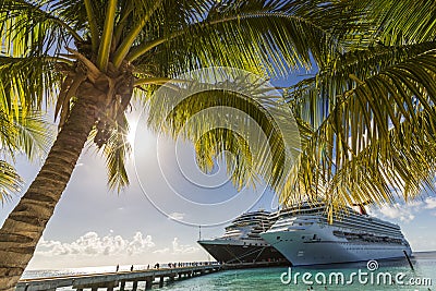 Cruise Ship Dock Stock Photo