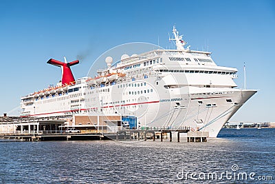 Cruise Ship Docked in Charleston, South Carolina Editorial Stock Photo