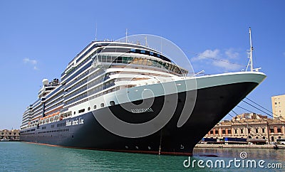 Cruise Ship Eurodam in Trapani Harbour Editorial Stock Photo