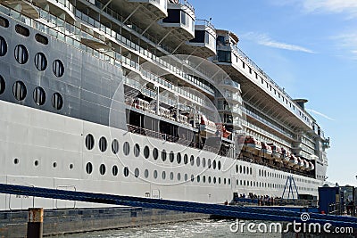 Cruise ship moored at cobh Stock Photo