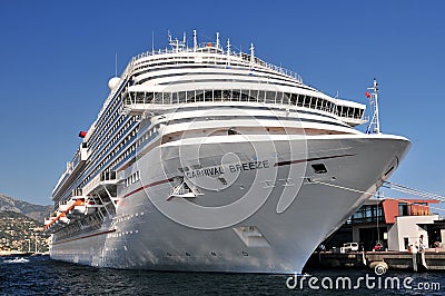 Cruise ship in Port de Monaco, Monte Carlo City, Monaco, Europe Editorial Stock Photo