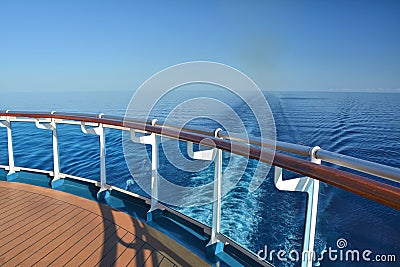 Cruise ship stern Stock Photo