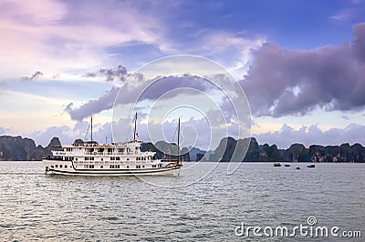Cruise ships on Ha Long bay. Editorial Stock Photo