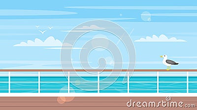 Cruise, travel and tourism concept Vector Illustration