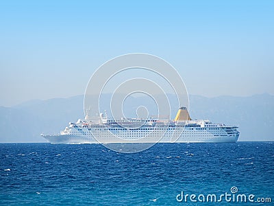 Cruise vessel Stock Photo