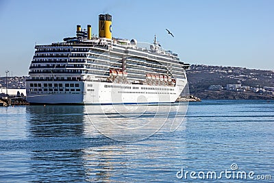 Cruise vessel Costa Mediterranea, Tanger, Morocco Editorial Stock Photo