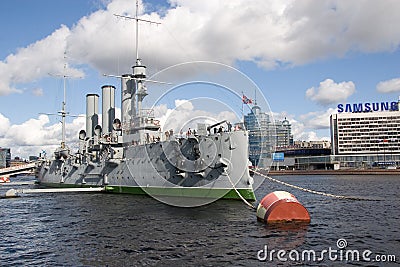 Cruiser Aurora Editorial Stock Photo