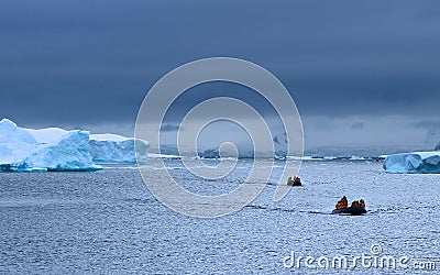 Cruising, Antarctica Stock Photo