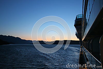 Cruising the Inside Passage, Alaska. Editorial Stock Photo