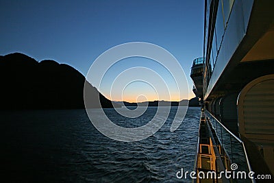 Cruising the Inside Passage, Alaska. Editorial Stock Photo