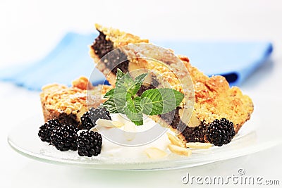 Crumb cake Stock Photo