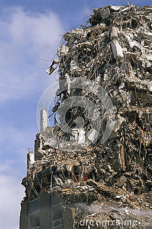 Crumbling building Stock Photo