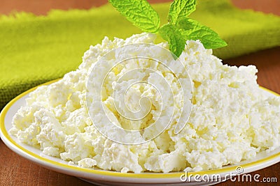Crumbly cheese Stock Photo