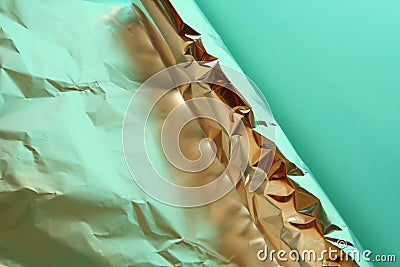 Crumple tin-foil Stock Photo