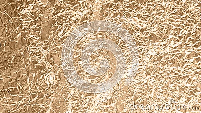 Crumpled gold foil texture background, aluminum wall , metal Stock Photo