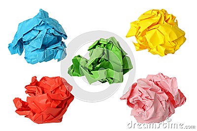 Crumpled paper Stock Photo