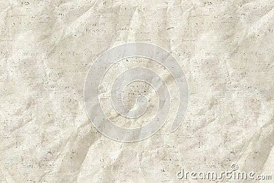 Newspaper crumpled paper grunge vintage old aged texture background Stock Photo