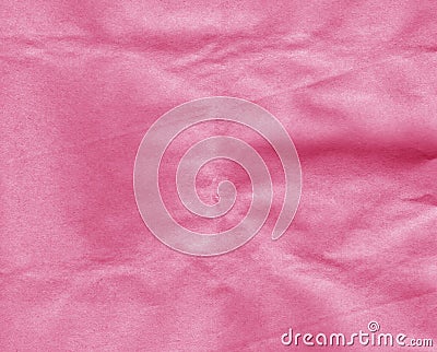 Crumpled pink craft paper sheet Stock Photo