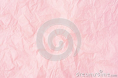 Crumpled pink paper background Stock Photo