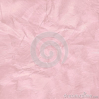 Crumpled pink pastel colour paper texture for background Stock Photo