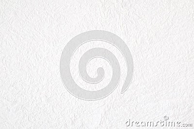 Crumpled white mulberry paper textured background, detail closed Stock Photo