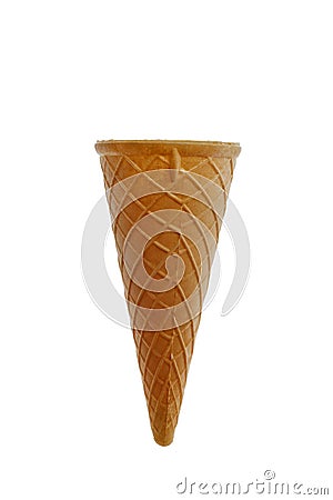 Crunchy cone for icecream Stock Photo