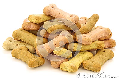 Crunchy dog food Stock Photo