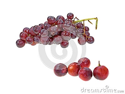 Crunchy Red Grapes Stock Photo