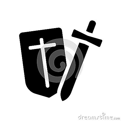 Crusade icon. Trendy Crusade logo concept on white background fr Vector Illustration