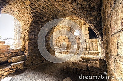 Crusader castle, Byblos, Lebanon Stock Photo