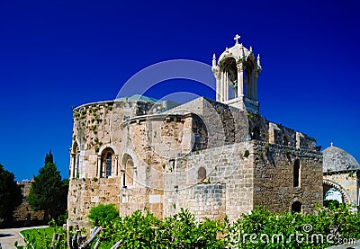 The Crusades-era Church of St. John-Mark in Byblos, Lebanon Stock Photo