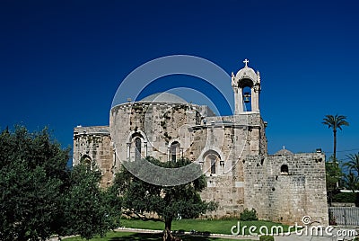 The Crusades-era Church of St. John-Mark, Byblos, Lebanon Stock Photo