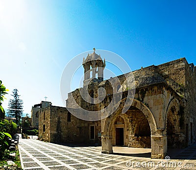 The Crusades-era Church of St. John-Mark, Byblos, Lebanon Stock Photo