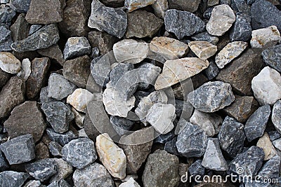 Crushed rock Stock Photo
