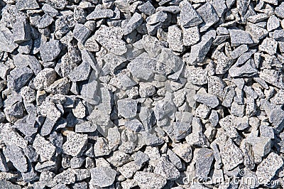 Crushed stone background Stock Photo