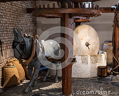 Crushing stone Editorial Stock Photo