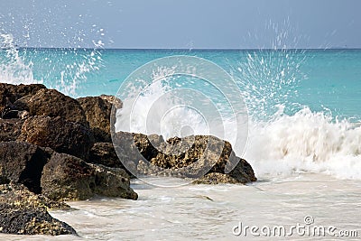 Crushing waves Stock Photo