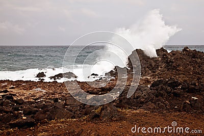 Crushing waves Stock Photo