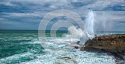 Crushing waves Stock Photo