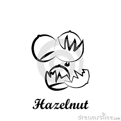 Crustaceans, fruit, hazelnut icon. Element of Crustaceans icon. Hand drawn icon for website design and development, app Stock Photo