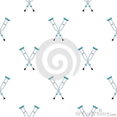 Crutches pattern seamless Vector Illustration