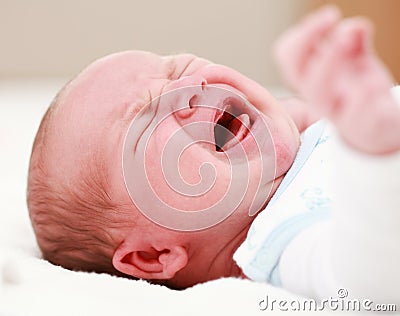 Crying baby Stock Photo