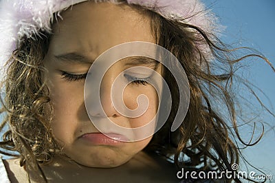 Crying little girl Stock Photo