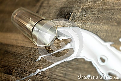 Crying Over Spilt Milk Stock Photo