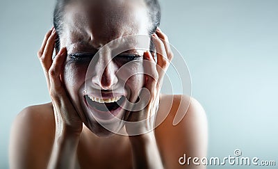 Crying woman Stock Photo