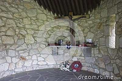 Crypt at the monument of the 84 killed american war prisoners Editorial Stock Photo