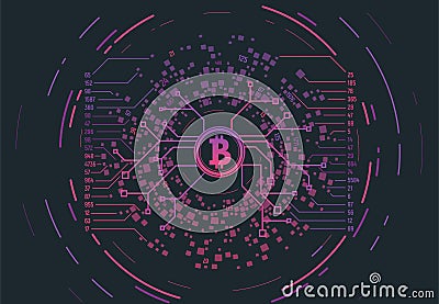 Crypto currency concept Vector Illustration