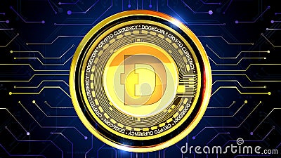 Cryptocurrency background for presentation digial Editorial Stock Photo