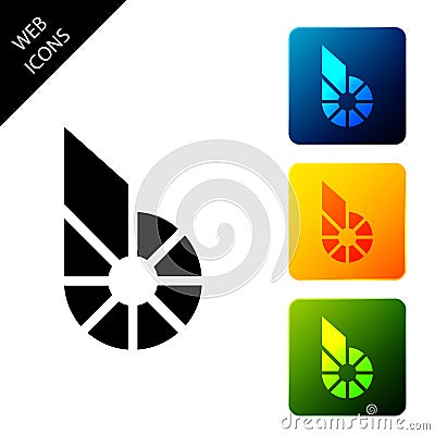 Cryptocurrency coin Bitshares BTS icon isolated. Physical bit coin. Digital currency. Altcoin symbol. Blockchain based Vector Illustration