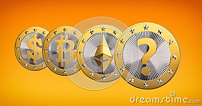 Cryptocurrencys Bitcoin and Ethereum - What is the next BIG thing? - Editorial Stock Photo